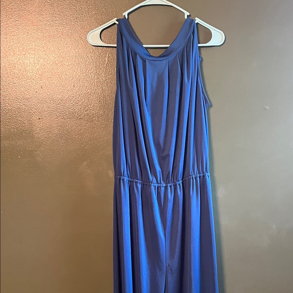 Chic Sleeveless Blue Jumpsuit